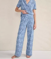 Haven Well Within Organic Cotton Jersey Abstract Wave Sleep Set