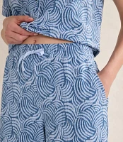 Haven Well Within Organic Cotton Jersey Abstract Wave Sleep Set