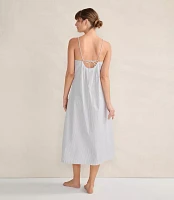 Haven Well Within Organic Cotton Poplin Delicate Stripe Sleep Dress