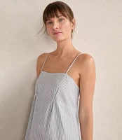 Haven Well Within Organic Cotton Poplin Delicate Stripe Sleep Dress