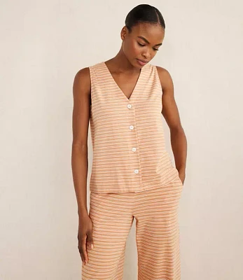 Haven Well Within Organic Cotton Jersey Striped Sleep Tank