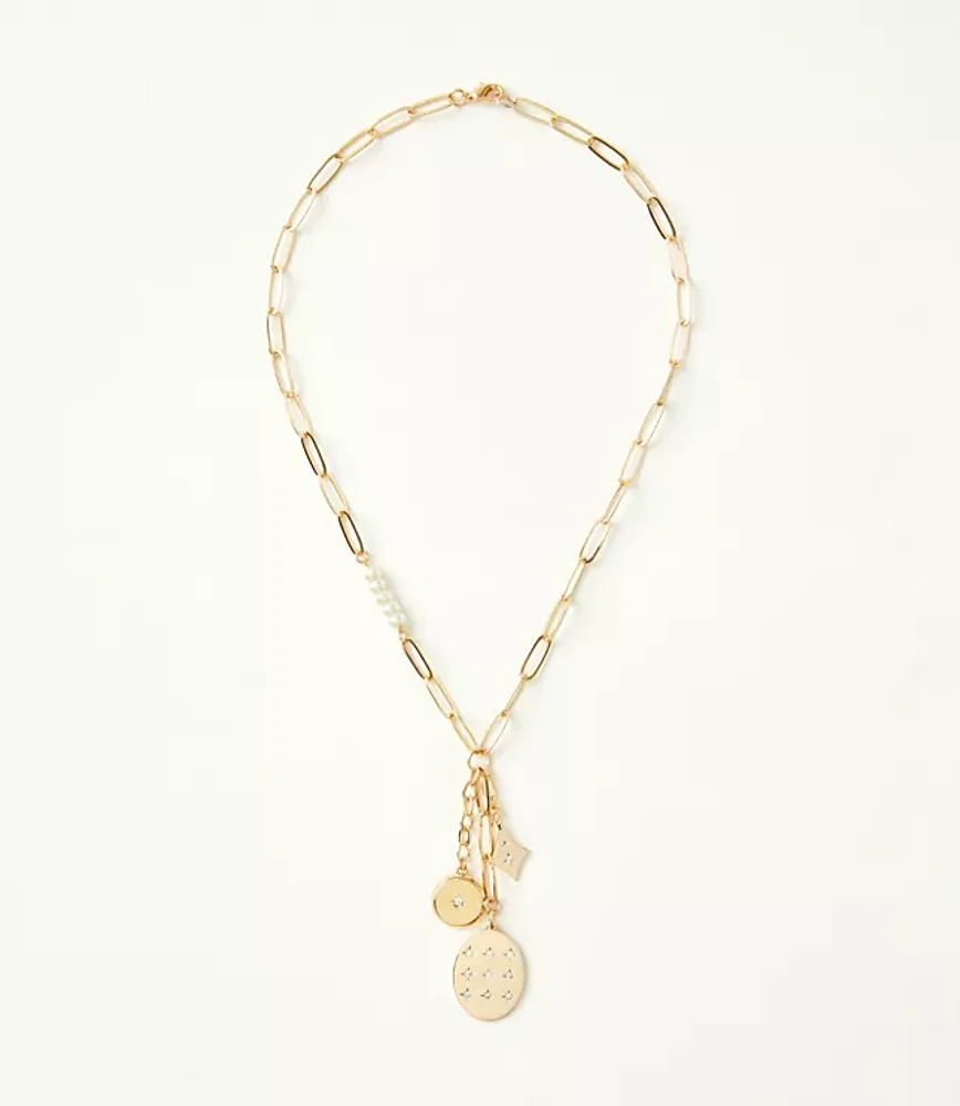 Cluster Charm Y Necklace