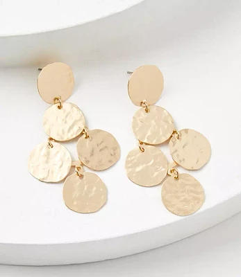 Brushed Hammered Statement Earrings
