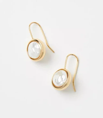 Pearlized Pull Through Drop Earrings