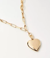 Hammered Heart Necklace