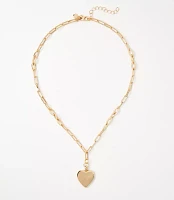 Hammered Heart Necklace