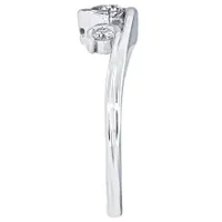 Three Stone Diamond Engagement Ring 14K White Gold (0.50 ct tw)