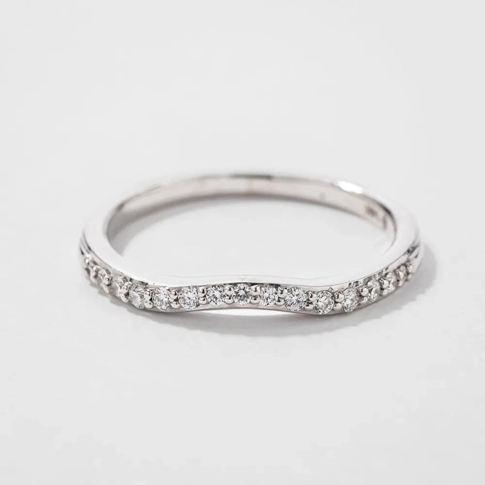 Matching Diamond Wedding Band 14K White Gold (0.13ct tw)