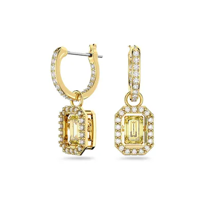 Swarovski Millenia Gold-Tone Plated Octagon Cut Drop Earrings | 564116