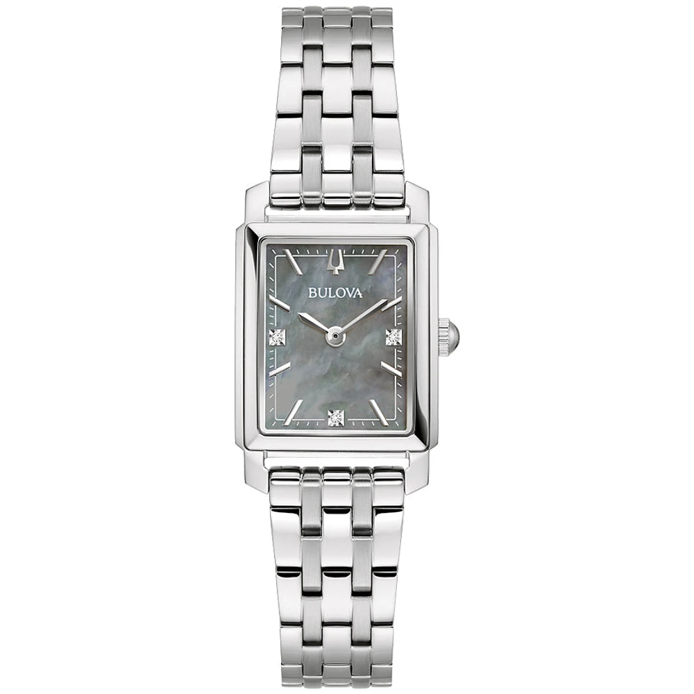 Bulova Sutton Grey Dial Ladies Watch | 96P252