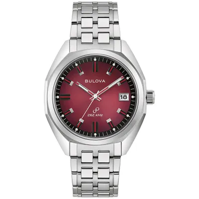 Bulova Jet Star Red Dial Stainless Steel Bracelet | 96B401