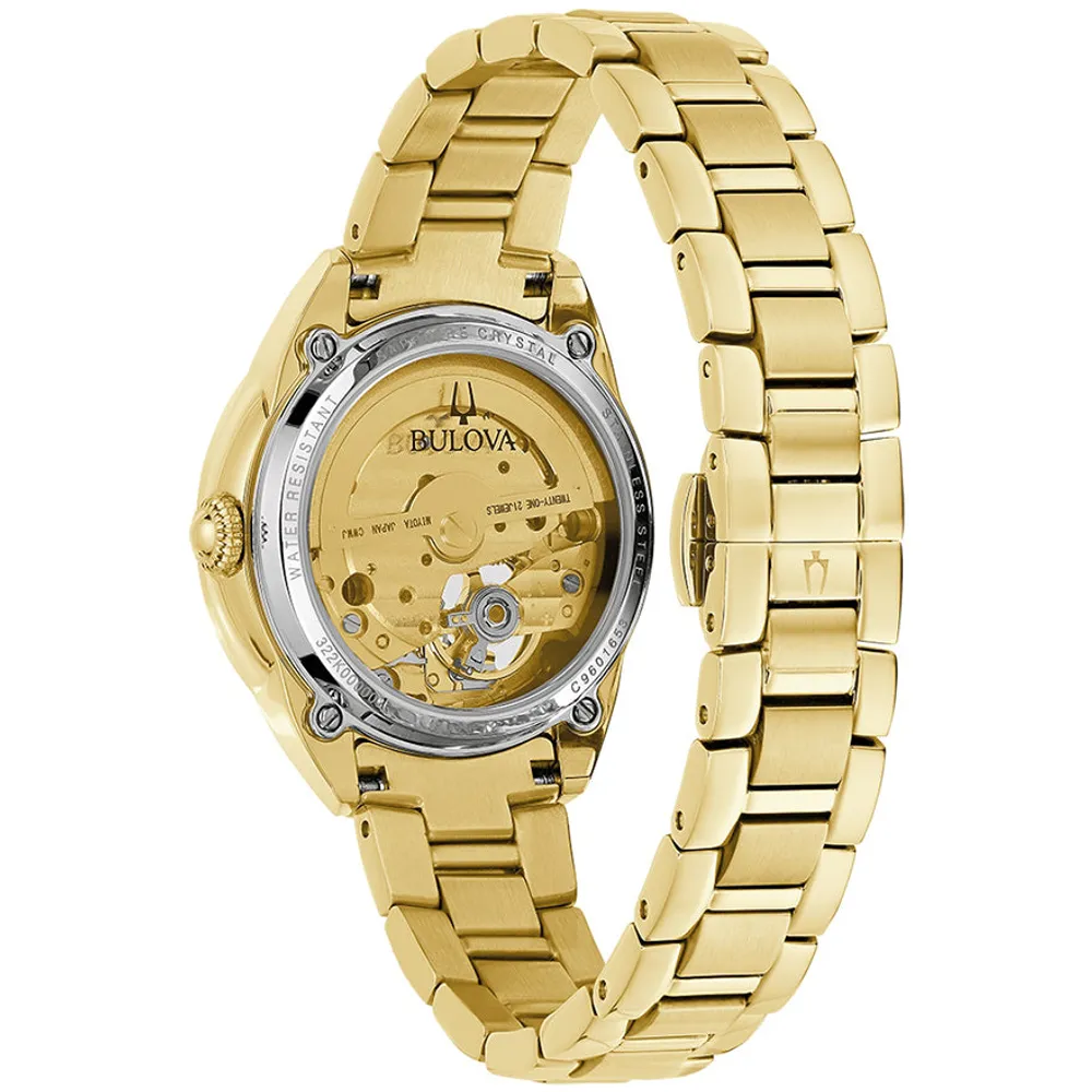 Bulova Sutton Automatic Gold-Tone Watch | 97L172