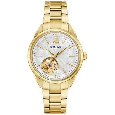 Bulova Sutton Automatic Gold-Tone Watch | 97L172