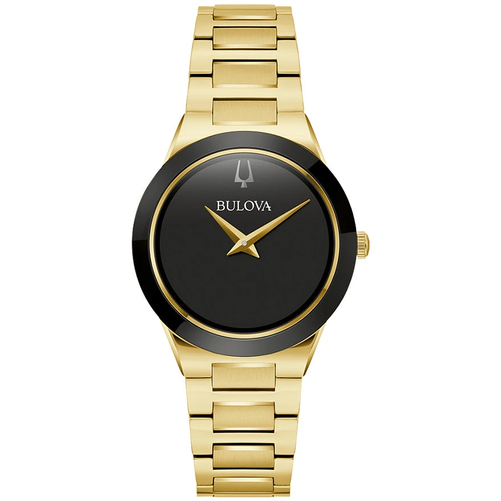 Bulova Millennia Gold Tone Ladies Watch | 97L175
