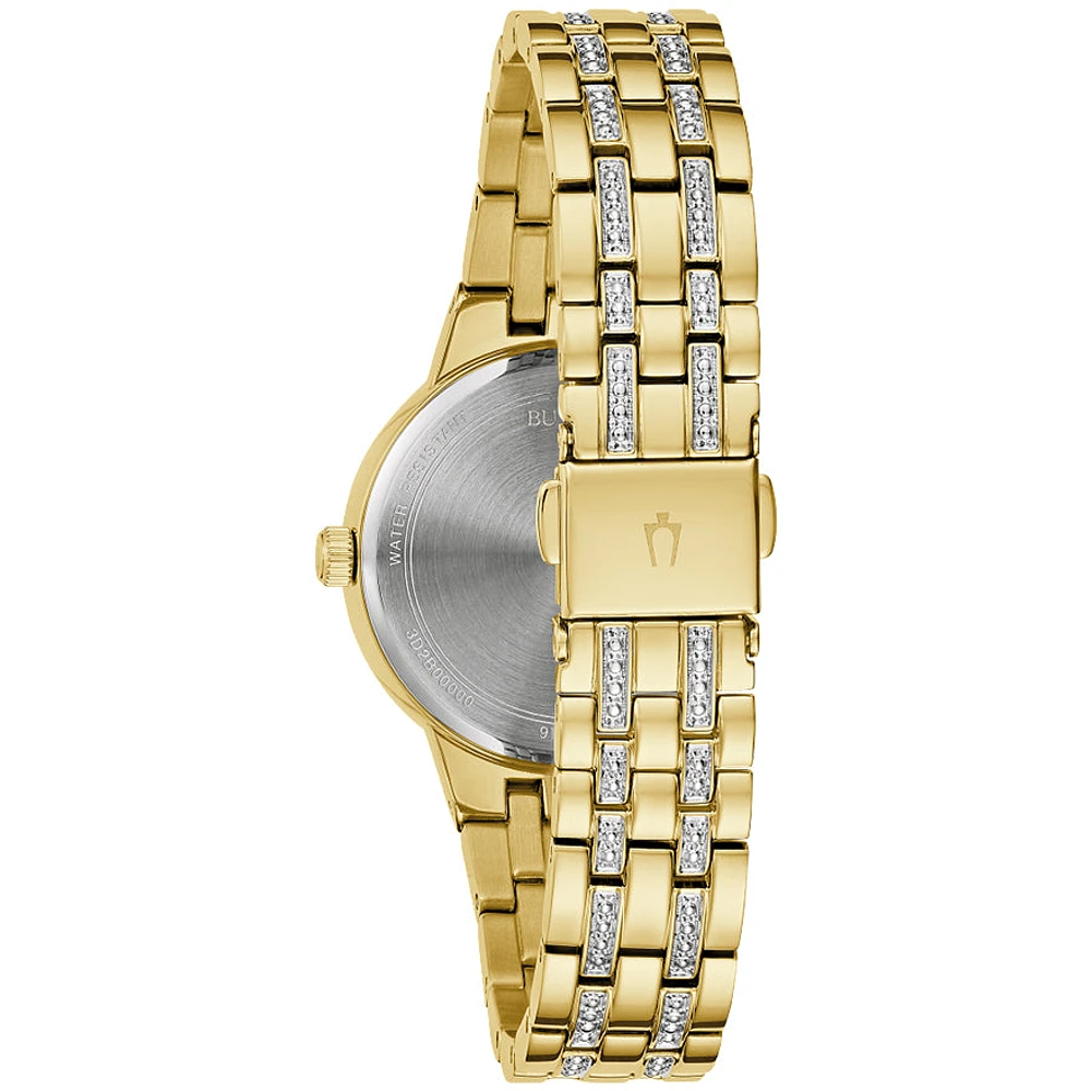 Bulova Phantom Gold Tone Ladies Watch | 97L176