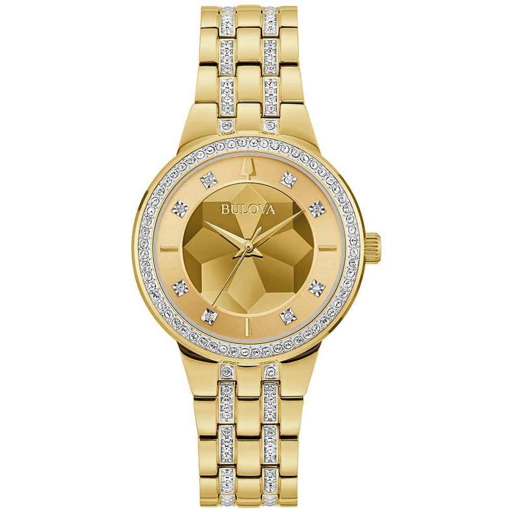 Bulova Phantom Gold Tone Ladies Watch | 97L176