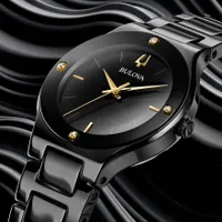 Bulova Millennia Black Dial Ceramic Bracelet | 98R293