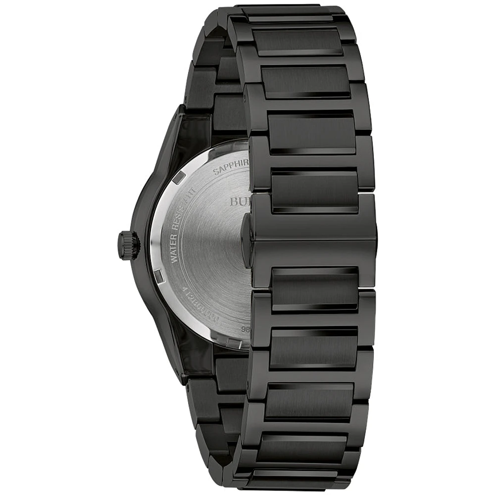 Bulova Millennia Black Dial Stainless Steel Watch | 98A313