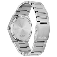 Citizen Eco-Drive Zenshin Three-hand White Dial Titanium Watch | AW013