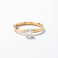 Solitaire Diamond Engagement Ring 14K Yellow Gold (0.40 ct tw)