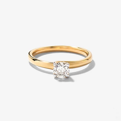 Solitaire Diamond Engagement Ring 14K Yellow Gold (0.40 ct tw)