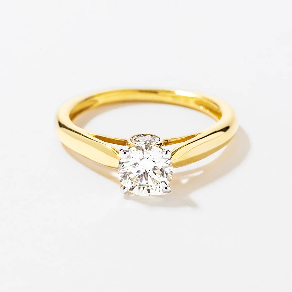 Diamond Engagement Ring 14K Yellow and White Gold (0.80 ct tw)