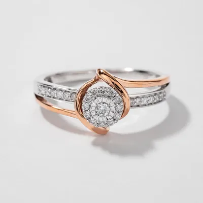 Solitaire Diamond Promise Ring In 10K Rose Gold (0.05CT TW) – Ann-Louise  Jewellers