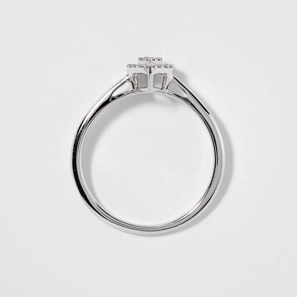 Promise Ring 10K White Gold (0.10 ct tw)