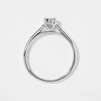 White Gold Diamond Cluster Promise Ring (0.05 ct tw)