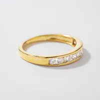 14K Channel Set Diamond Yellow Gold Wedding Band (0.40ct tw)