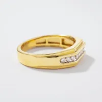 Gent's Channel Set Diamond Ring 10K Yellow Gold (0.25ct tw)