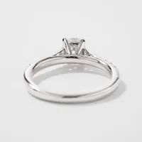 Diamond Accented Engagement Ring 14K White Gold (1.00ct tw)