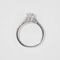 Diamond Accented Engagement Ring 14K White Gold (1.00ct tw)