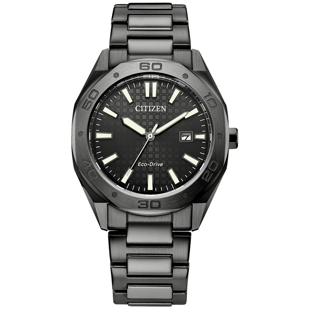 Citizen Eco-Drive Weekender Black Dial Watch | BM7637-81H