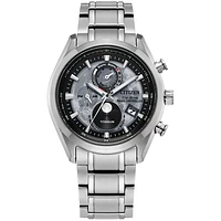 Citizen Eco-Drive Tsuki-yomi A-T Gray Dial Super Titanium Bracelet | B