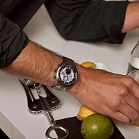 Citizen Eco-Drive Tsuki-yomi A-T Gray Dial Super Titanium Bracelet | B