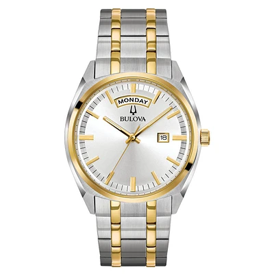 Bulova Surveyor Two-Tone Stainless Steel Men's Watch 39mm | 98C127