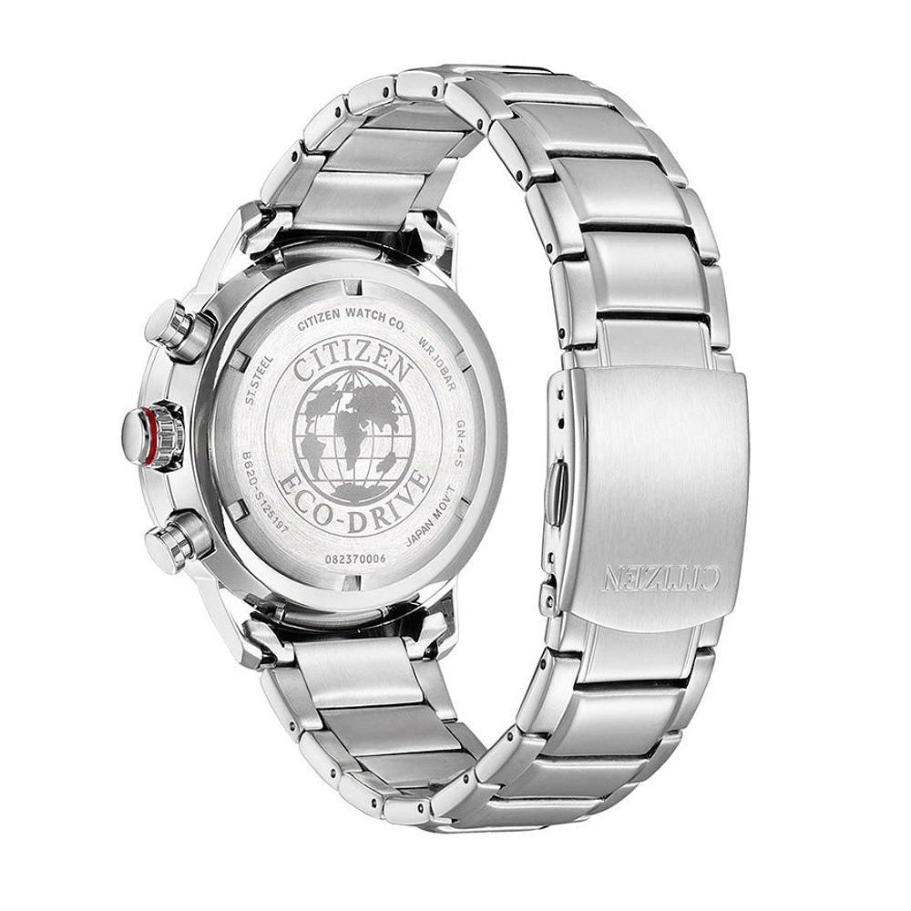 Citizen Eco-Drive Avion Blue Dial Stainless Steel Bracelet | CA4478-56