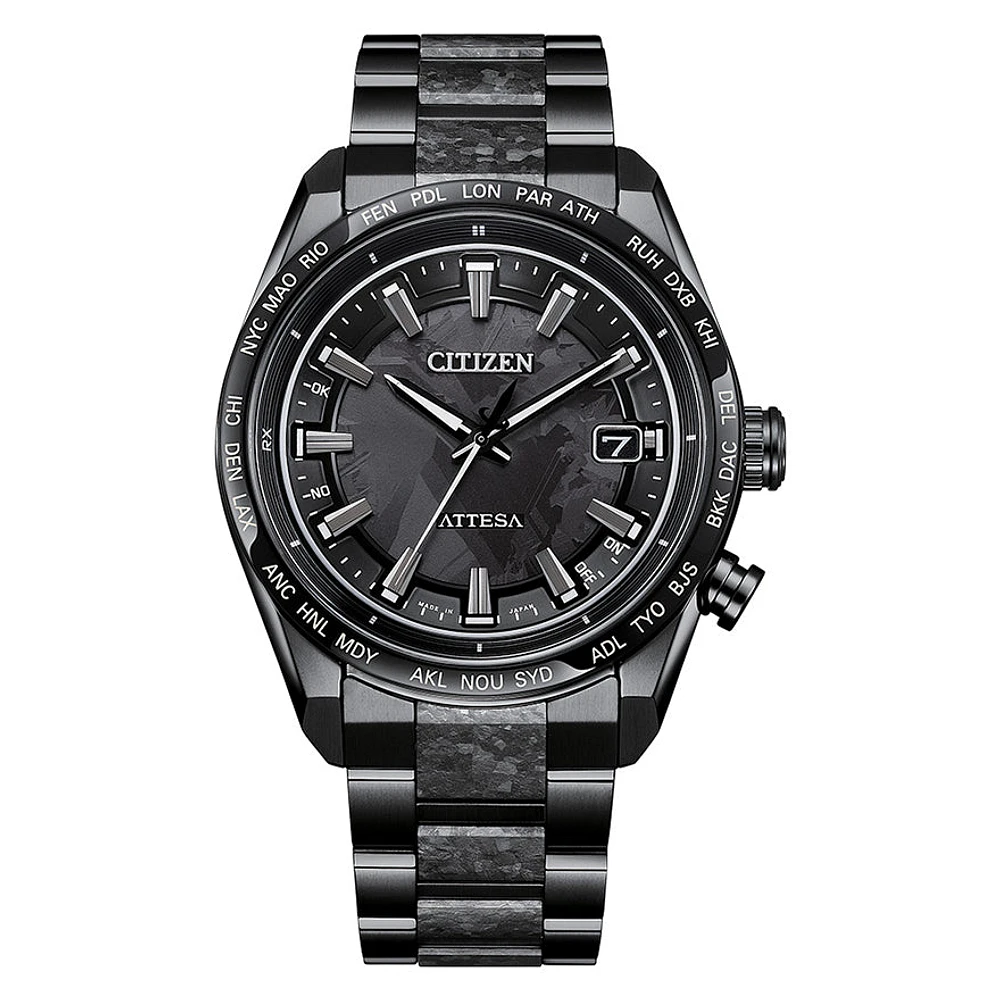 Citizen Eco-Drive Attesa Hakuto-R Black Dial Super Titanium | CB0285-6