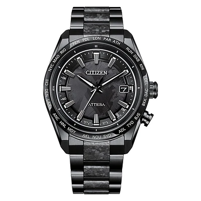Citizen Eco-Drive Attesa Hakuto-R Black Dial Super Titanium | CB0285-6