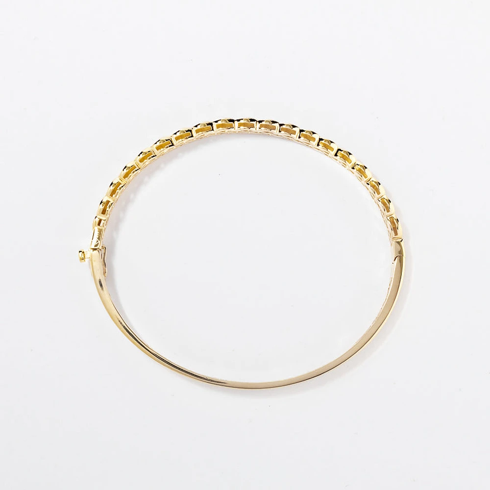Braided Bangle in 10K Yellow Gold