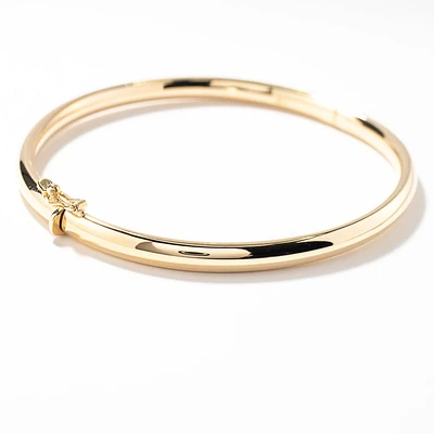 Dome Bangle in 10K Yellow Gold