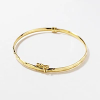 3mm Ladies Bangle in 10K Yellow Gold