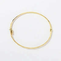 3mm Ladies Bangle in 10K Yellow Gold