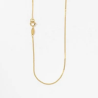 14K Yellow Gold 0.80mm Curb Chain (18")