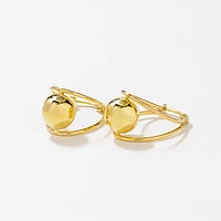High Polish Ball Earrings in 10K Yellow Gold