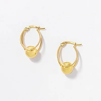 High Polish Ball Earrings in 10K Yellow Gold