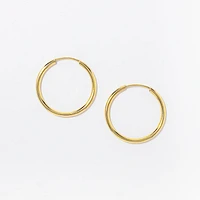 2x20mm Sleeper Earrings in 10K Yellow Gold
