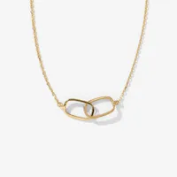 Paperclip Link Chain Necklace in 10K Yellow Gold