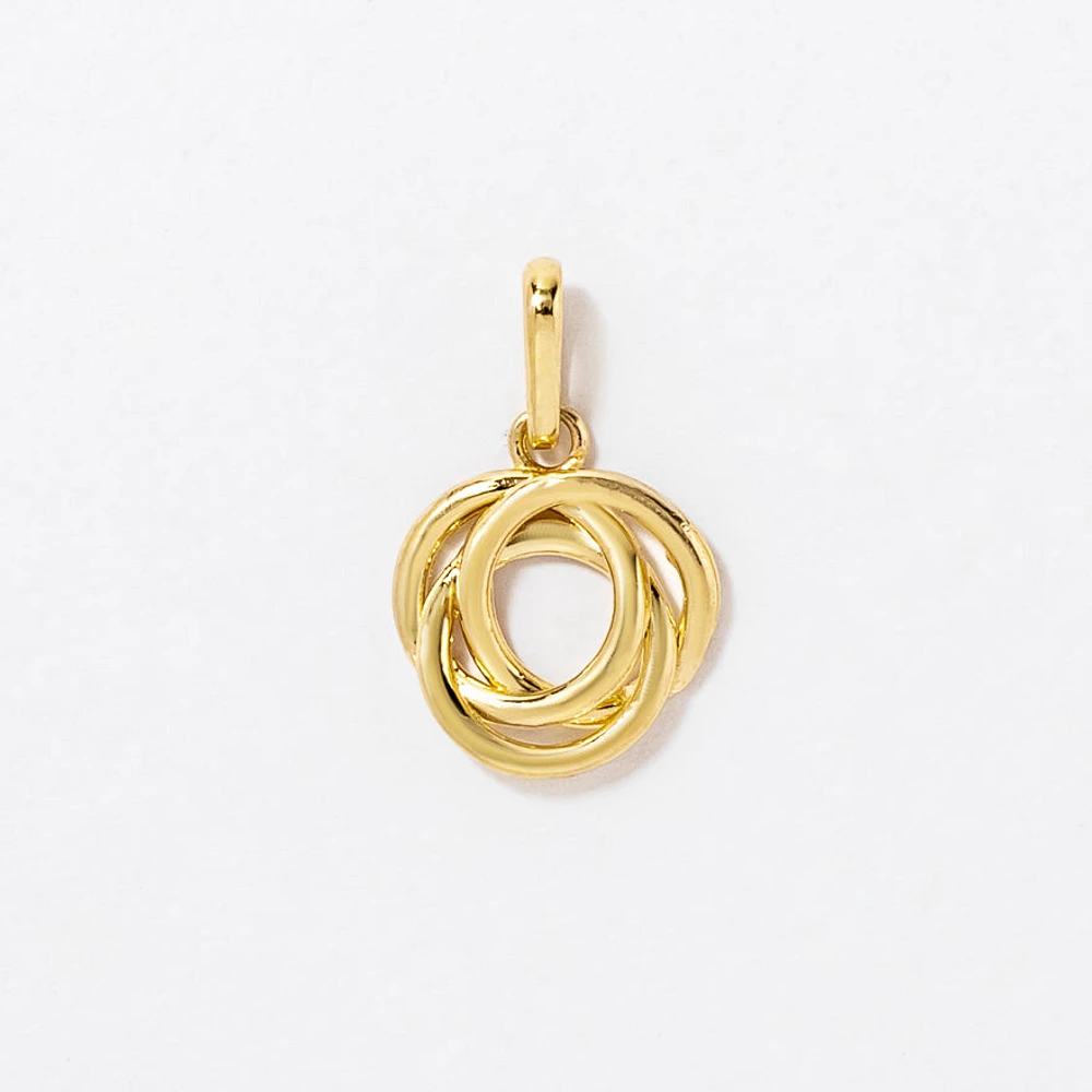 Love Knot Pendant in 10K Yellow Gold